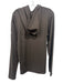 Alo Size S Brown Polyester Long Sleeve Hoodie Sweater Brown / S