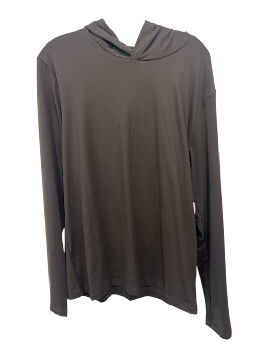 Alo Size S Brown Polyester Long Sleeve Hoodie Sweater Brown / S