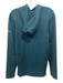 Alo Size S Teal Blue Polyester Long Sleeve Hoodie Sweater Teal Blue / S
