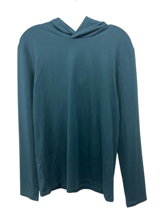 Alo Size S Teal Blue Polyester Long Sleeve Hoodie Sweater Teal Blue / S