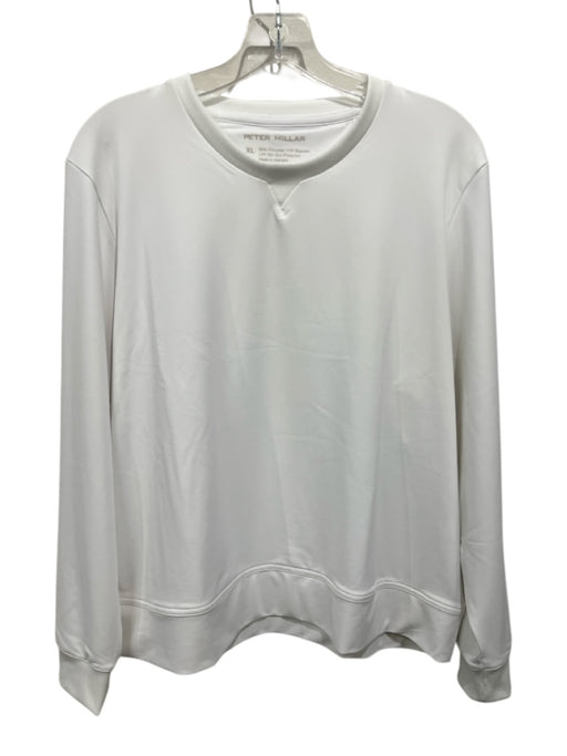 Peter Millar Size XL White Polyester Long Sleeve Top White / XL