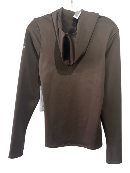 Alo Size L Brown Polyester Long Sleeve Hoodie Sweater Brown / L