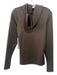 Alo Size L Brown Polyester Long Sleeve Hoodie Sweater Brown / L