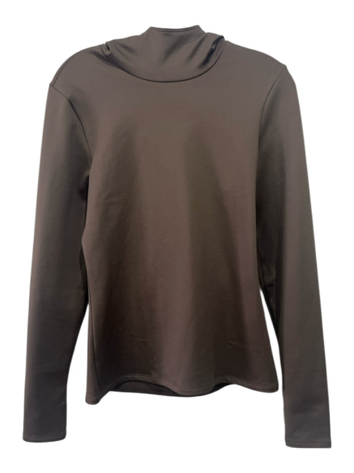 Alo Size L Brown Polyester Long Sleeve Hoodie Sweater Brown / L