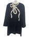 Tuckernuck Size L Black & Beige Polyester Bow detail Sequin Design Dress Black & Beige / L