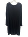 T Tahari Size XL Black Polyester Long Sleeve Accordion Dress Black / XL