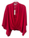 Trina Turk Size XL Red Polyester Sleeveless Wrap Deep V Top Red / XL