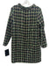 Tuckernuck Size L Black, Green, Multi Polyester Tweed Button Details Dress Black, Green, Multi / L
