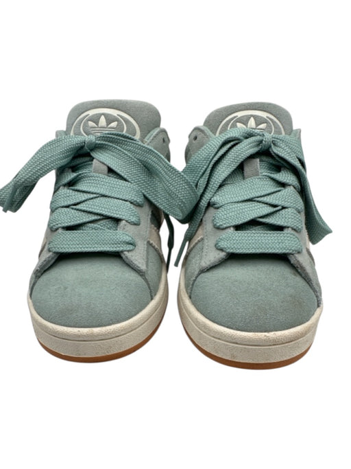 Adidas Shoe Size 6 Seafoam Green & White Suede Lace Up Wide Laces Sneakers Seafoam Green & White / 6
