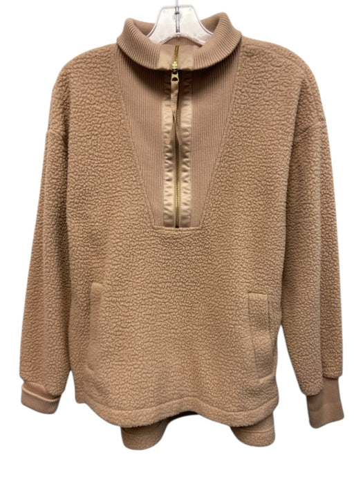 Varley Size XS Blush Pink Polyester Long Sleeve 1/2 Zip Fleece Jacket Blush Pink / XS