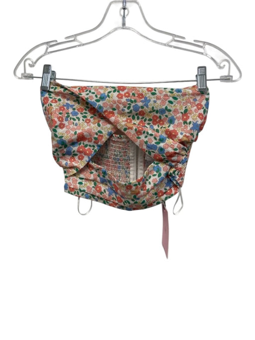 Hello Molly Size 2 White, Pink, Multi Polyester Elastic Waist Floral Skirt Set White, Pink, Multi / 2