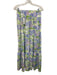 Hill House Size XS/S White, Blue, Green Polyester Crop Top Floral Skirt Set White, Blue, Green / XS/S