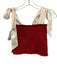 Koch Size S Red & White Polyester Smocked Bodice Crop tie shoulder straps Top Red & White / S
