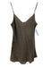 Beautiful People Size P Gray Silk Shimmer Tank Sleeveless Top Gray / P