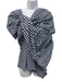 Tish Cox Size XS Blue, Black, White Cotton Gingham Twist Draped Top Blue, Black, White / XS