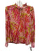 Loveshackfancy Size XS Pink, Orange, Green Cotton & Silk Ruffle Trim Top Pink, Orange, Green / XS