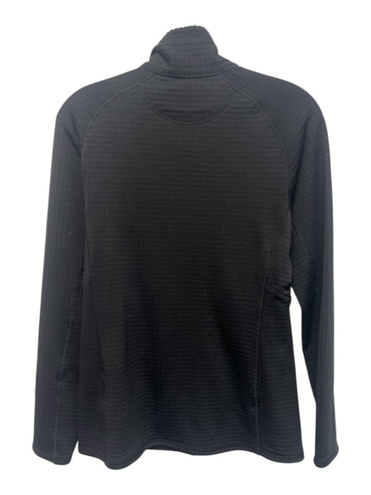 Patagonia Size S Black Polyester Blend Mock Neck Zip Pockets Full Zip Jacket Black / S