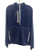 RLX Ralph Lauren Size M Navy Blue & White Cotton Blend Quarter Zip Hooded Jacket Navy Blue & White / M