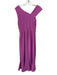Shoshanna Size 4 Fuchsia Pink Triacetate Blend Sleeveless Flounce Hem Dress Fuchsia Pink / 4