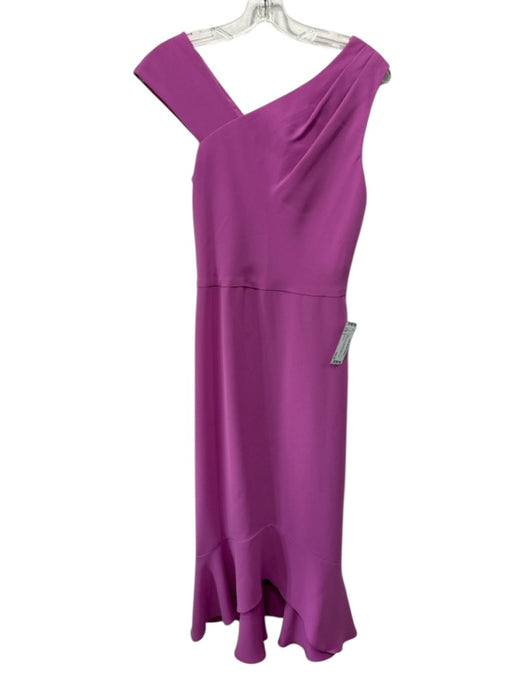 Shoshanna Size 4 Fuchsia Pink Triacetate Blend Sleeveless Flounce Hem Dress Fuchsia Pink / 4