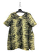 Ganni Size 34 Yellow & Black Cotton Animal Stripe Mickey Mouse A Line Dress Yellow & Black / 34