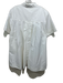Simkhai Size M White Cotton Blend Short Sleeve Collared Quarter Button Dress White / M
