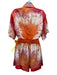 Zimmermann Size 1 Pink, Orange & White Silk Elastic & Drawstring Waist Short Set Pink, Orange & White / 1