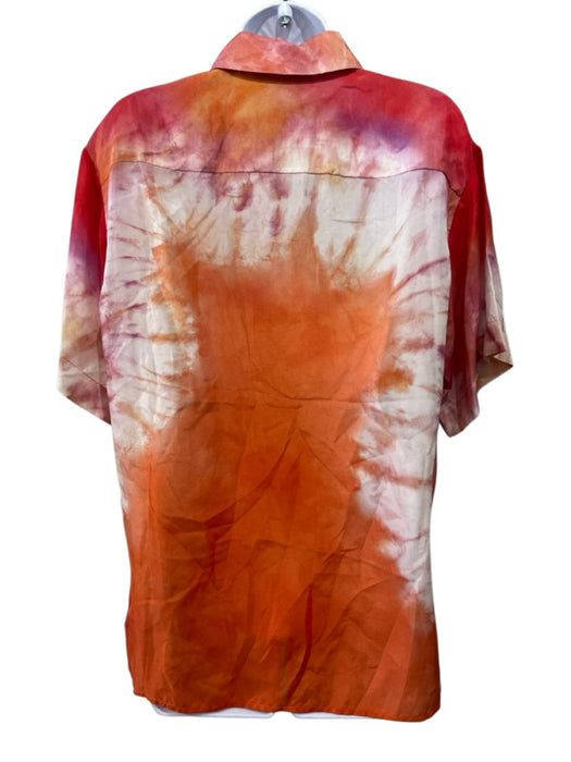 Zimmermann Size 1 Pink, Orange & White Silk Elastic & Drawstring Waist Short Set Pink, Orange & White / 1
