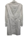 Nicole Miller Size 4 White Cotton & Polyester Long Sleeve Buttons Dress White / 4