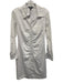 Nicole Miller Size 4 White Cotton & Polyester Long Sleeve Buttons Dress White / 4