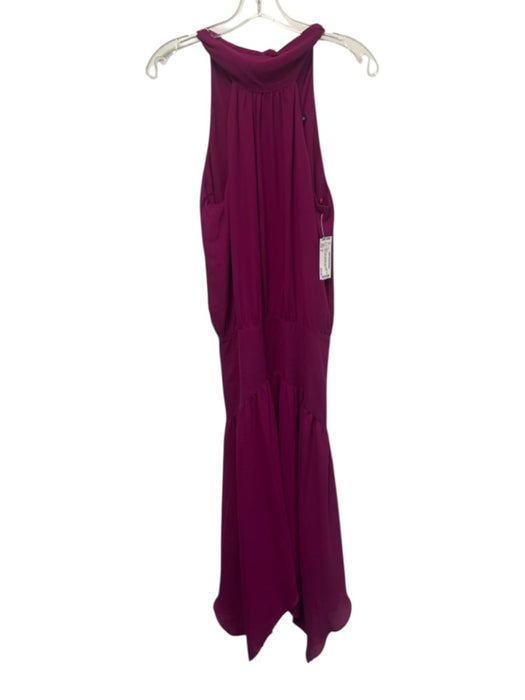 Krisa Size S Purple Polyester Sleeveless Halter Neck Midi Dress Purple / S