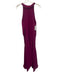 Krisa Size S Purple Polyester Sleeveless Halter Neck Midi Dress Purple / S