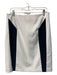 bar 3 Size 10 White & Black Polyester Color Block Back Zip Knee Length Skirt White & Black / 10
