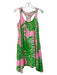 Lilly Pulitzer Size S Pink, Green & White Pima Cotton Round Neck Racerback Dress Pink, Green & White / S