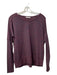 Rag & Bone Size S/P Maroon Rayon Blend Long Sleeve Round Neck Heathered Top Maroon / S/P