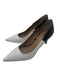 Tahari Shoe Size 9.5 White & Black Leather Pointed Toe Closed Heel Pumps White & Black / 9.5