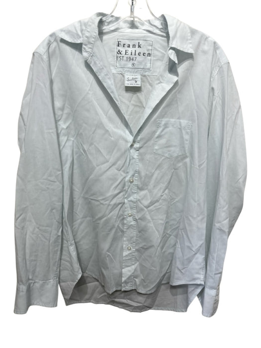Frank & Eileen Size S Light Blue Cotton Button Up Collar Long Sleeve Top Light Blue / S