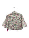 Cinq a Sept Size XS White & Multi Cotton Denim Paisley Half Bell Sleeve Jacket White & Multi / XS