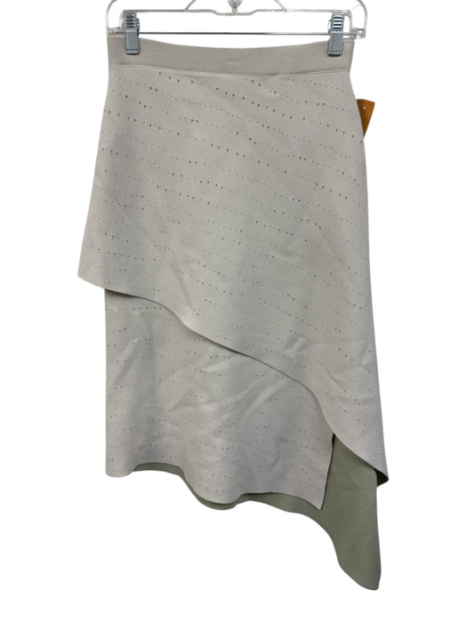 Proenza Schouler Size NWT Wind Flowers Viscose Blend Elastic Waist Tiered Skirt Wind Flowers / NWT