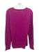 Burberry Brit Size L Fuscia Pink Cashmere Long Sleeve Solid V Neck Sweater Fuscia Pink / L