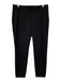 Theory Size 4 Black Nylon & Spandex Elastic Waist High Rise Slim Straight Pants Black / 4