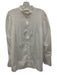 Diane Von Furstenberg Size 8 White Cotton Long Sleeve Pintuck Buttons Blouse Top White / 8