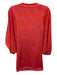Trina Turk Size S Orange & Pink Nylon & Spandex 1/2 Sleeve Abstract Print Top Orange & Pink / S