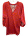 Trina Turk Size S Orange & Pink Nylon & Spandex 1/2 Sleeve Abstract Print Top Orange & Pink / S