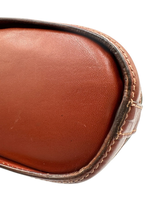 Fendi Beige, Black, Brown Leather & Canvas Stripe Zip Top shoulder strap Bag Beige, Black, Brown / S