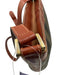 Fendi Beige, Black, Brown Leather & Canvas Stripe Zip Top shoulder strap Bag Beige, Black, Brown / S