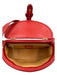 Gucci Red Leather Magnetic  Flap Gold Hardware Buckle Detail shoulder strap Bag Red / S