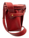 Gucci Red Leather Magnetic  Flap Gold Hardware Buckle Detail shoulder strap Bag Red / S