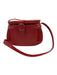 Gucci Red Leather Magnetic  Flap Gold Hardware Buckle Detail shoulder strap Bag Red / S