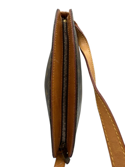 Louis Vuitton Brown & light brown Canvas & Leather Zip Top LV Monogram Bag Brown & light brown / S